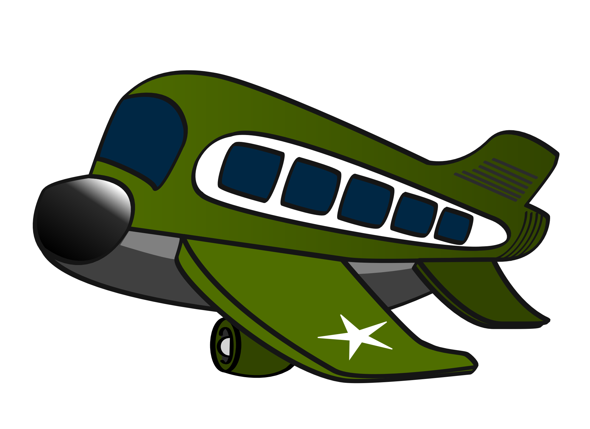 Clip Art: aereo militare funny airplane super ...