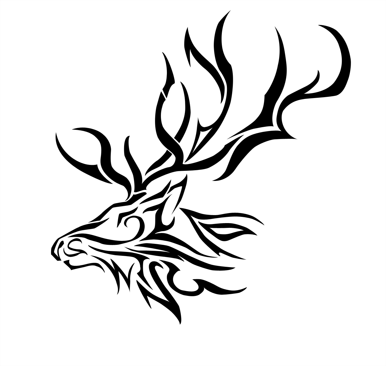 elk animal drawing