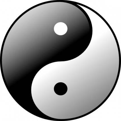 Yin Yang clip art Free vector in Open office drawing svg ( .svg ...