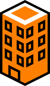 Office Building Orange clip art - vector clip art online, royalty ...