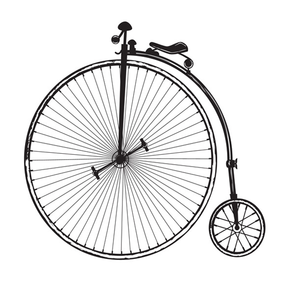 Download Old Fashioned Bicycle Vector Free