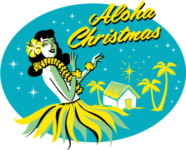 Hula Christmas | Red Pepper Retro | Vintage style graphics