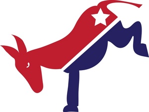 Democrat Clipart Image - Political Mascot of a Donkey for Democrat ...