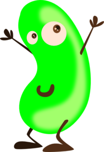 Green Bean Cartoon Clip Art - vector clip art online ...