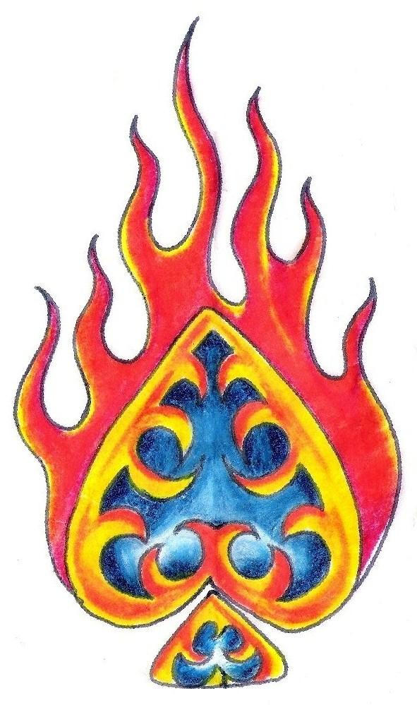Tribal Fire Tattoo Designs