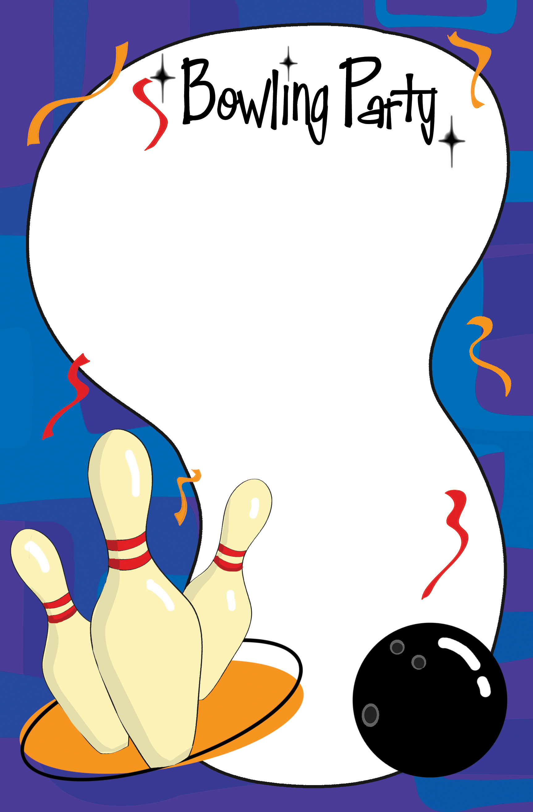 Bowling Invitation Template