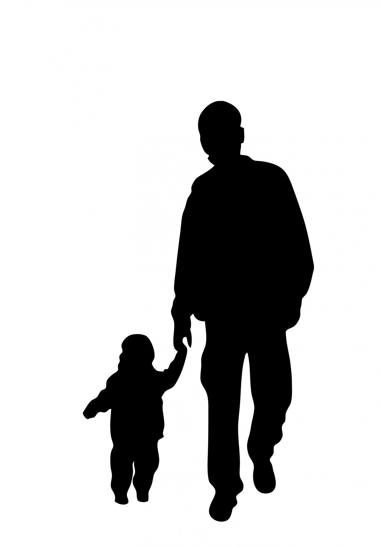 Dad baby silhouette clipart. 