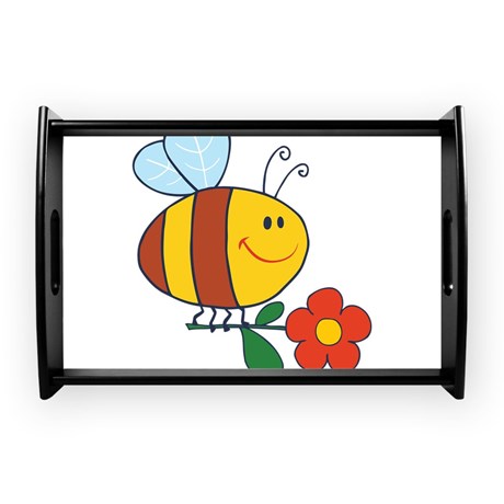 Bee Holding Flower Coffee Tray by UnderTheSea2
