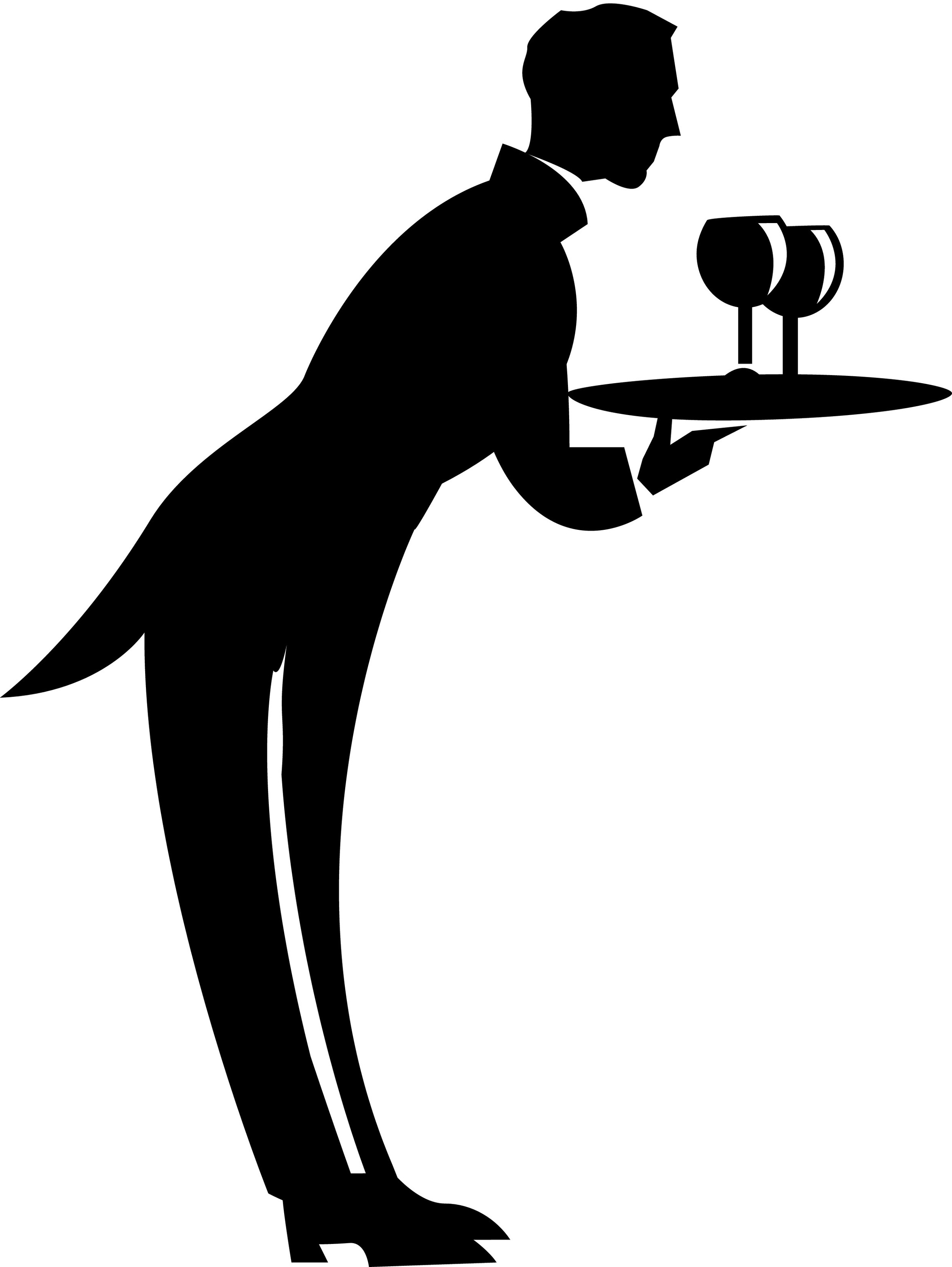 Clip Art Waiter Clipart - Free to use Clip Art Resource