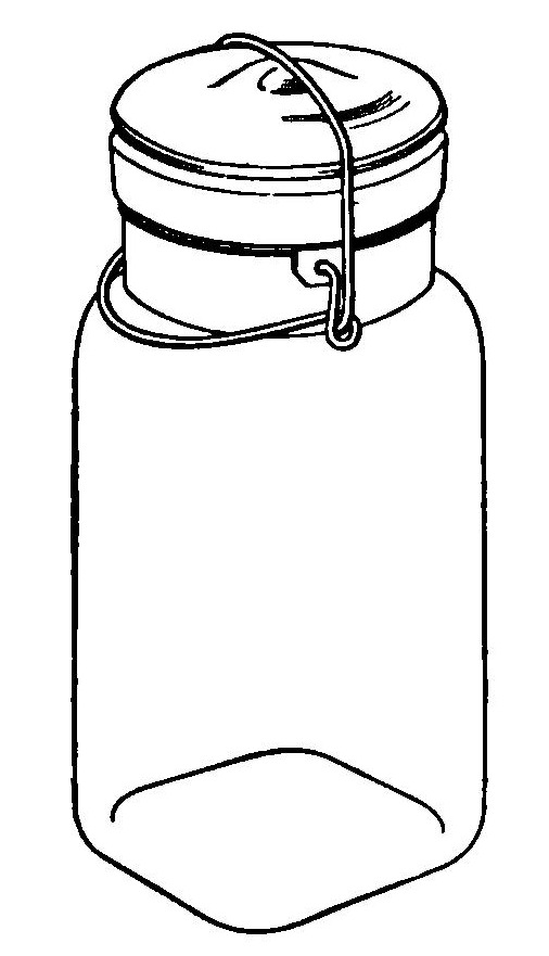 Reading, Roses & Prose: Old Fashioned Canning Jars Clip Art
