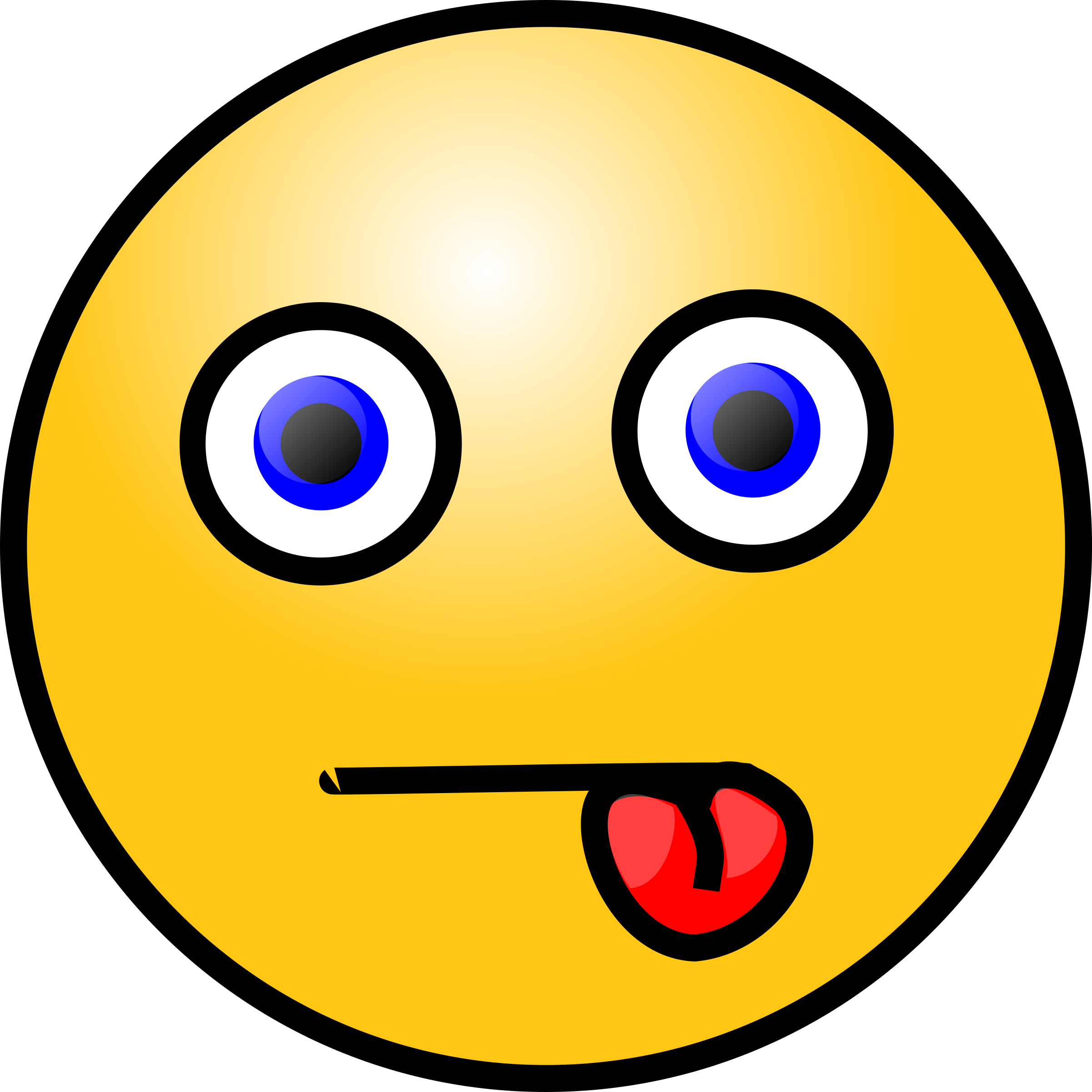 Clipart - Emoticons: Tongue in cheek