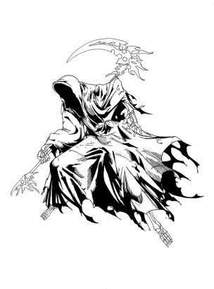 524 views Free Grim Reaper Picture Tattoo