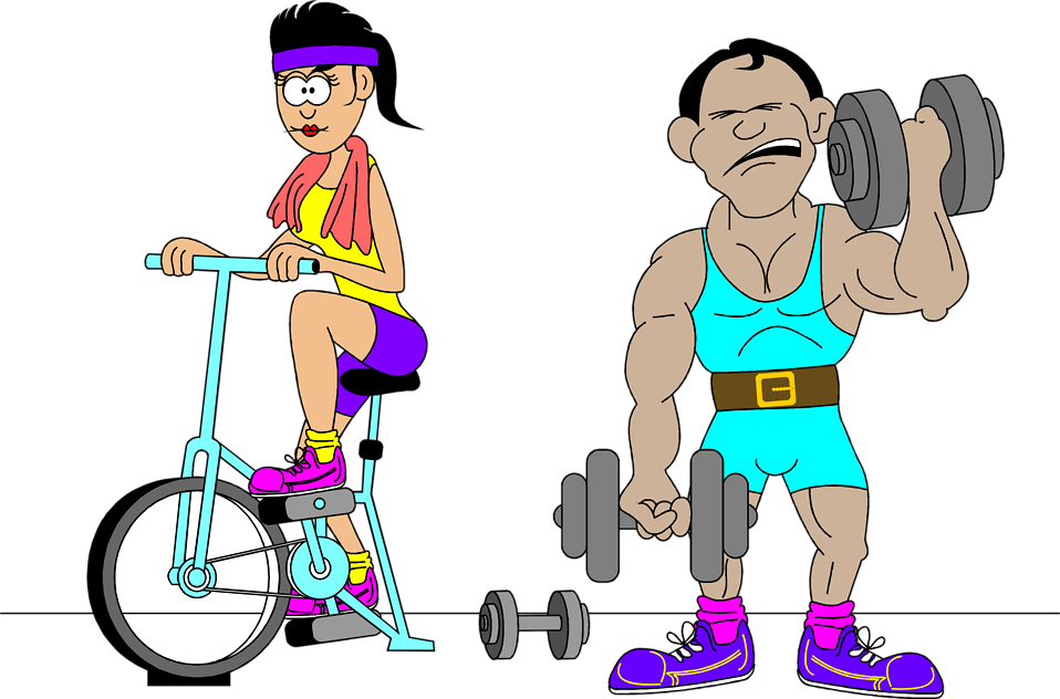 Clip Art People Working Out Clipart