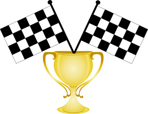 Race car trophy clipart