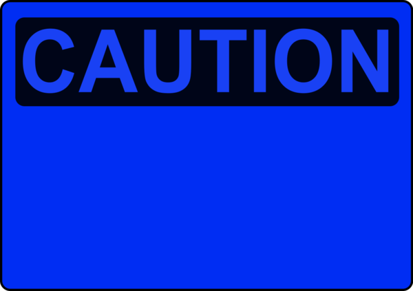 Caution sign template - vector Clip Art