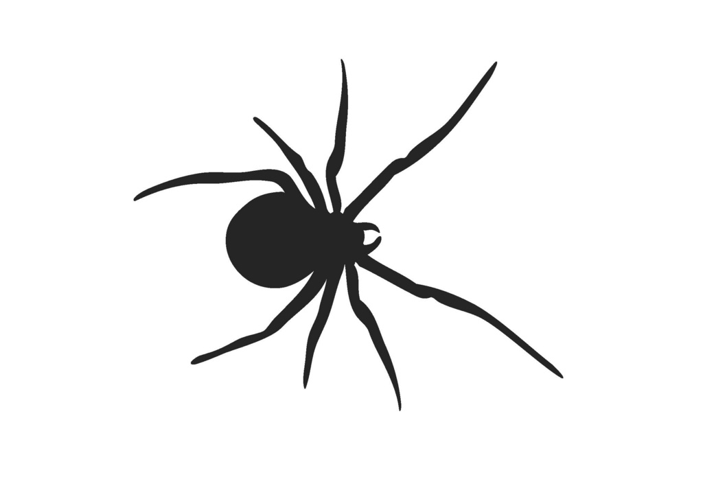 Spider silhouette clip art
