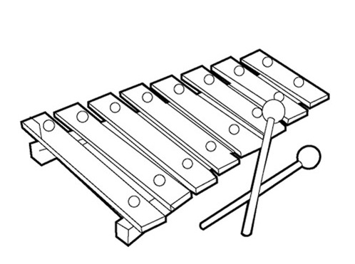 Xylophone Coloring Page - ClipArt Best