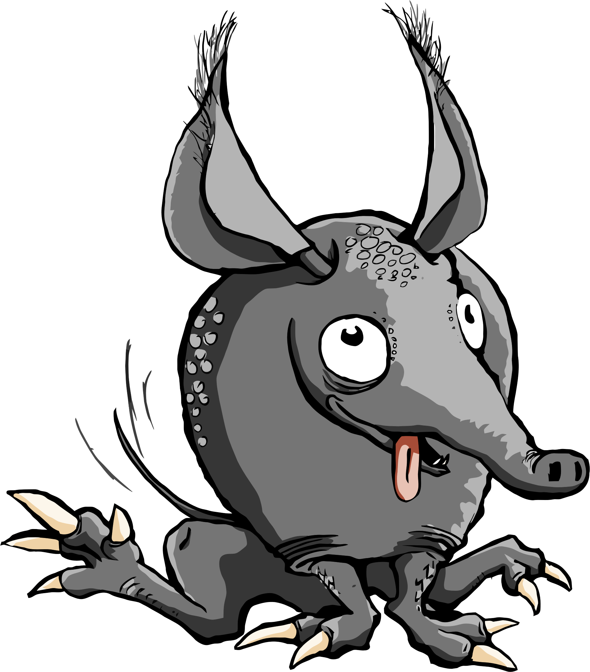 Clipart - Cartoon Armadillo