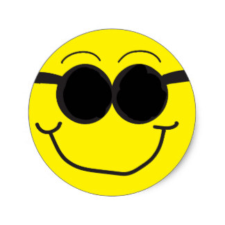 Sunglasses Smiley Stickers | Zazzle