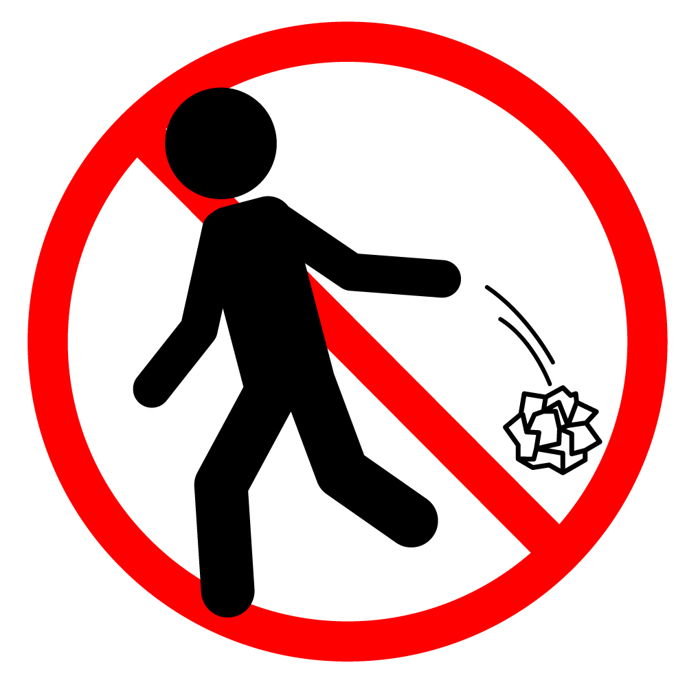 Don't throw garbage clipart
