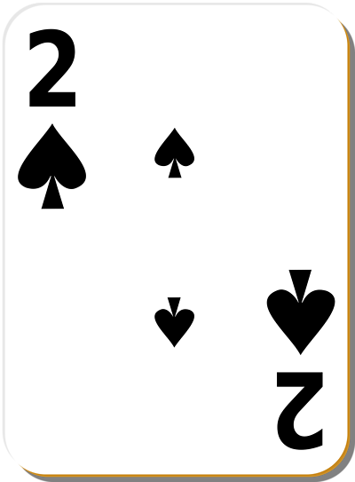 Deck of cards number clipart