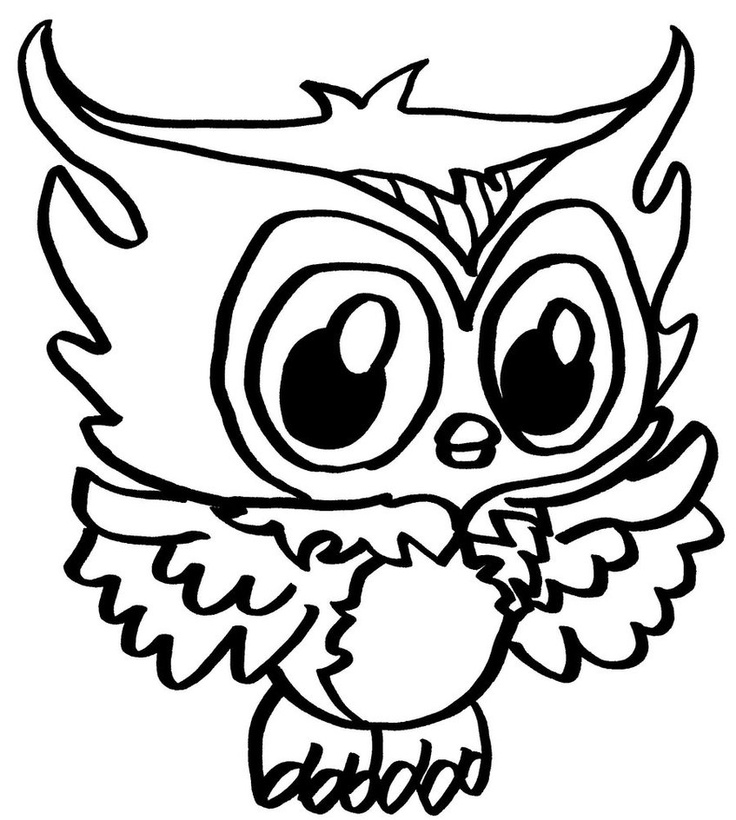 Cute Owl Coloring Pages, cute squirrel coloring page cute cartoon ...