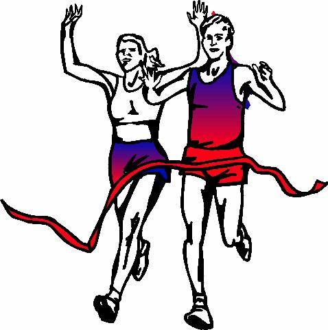 Group Of Runners Clipart