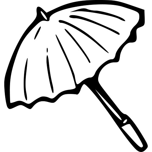 umbrella clipart black and white - photo #36