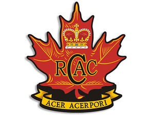 3.5x4 inch RCAC Royal Canadian Army Cadets Insignia Shaped Sticker ...