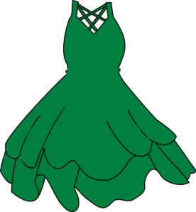 Green Dress Clip Art - vector clip art online ...