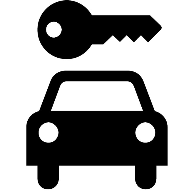 CAR RENTAL VECTOR SIGN - Download at Vectorportal