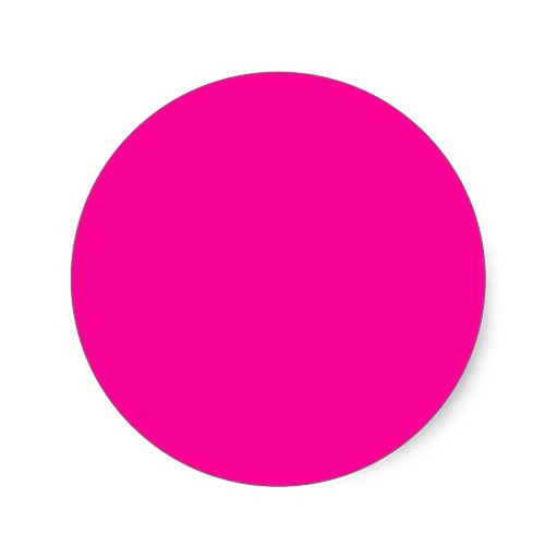 Background Color FF0099 Fuchsia Magenta Hot Pink Round Stickers ...