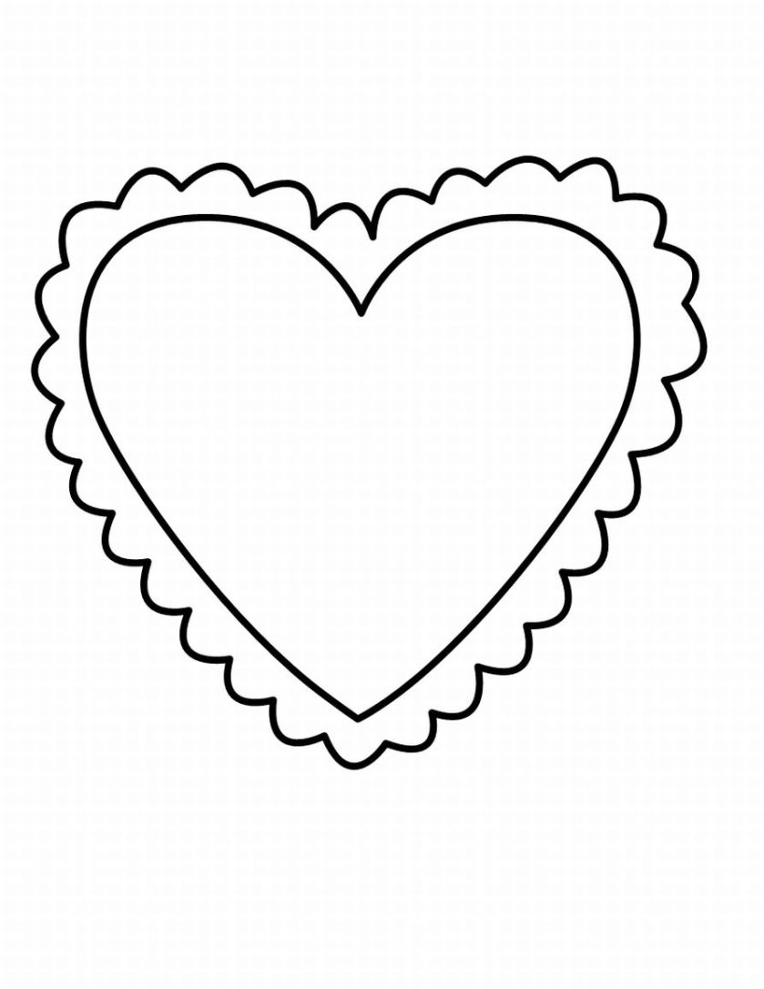 Heart Shape Stencil - ClipArt Best