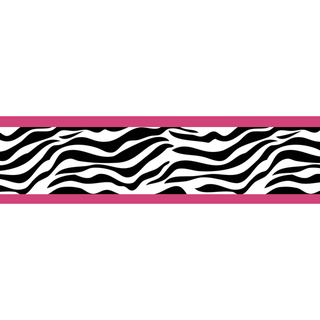 Sweet JoJo Designs Pink Funky Zebra Wall Border | Overstock.