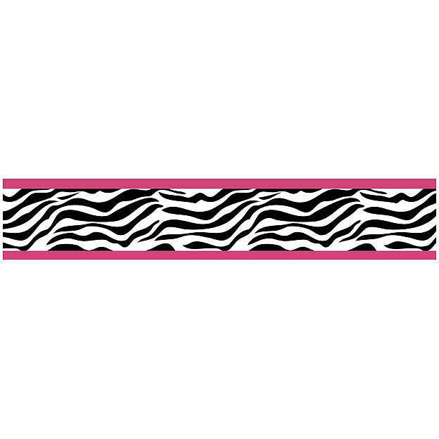 Zebra Pink Wallpaper Border by Sweet Jojo Designs