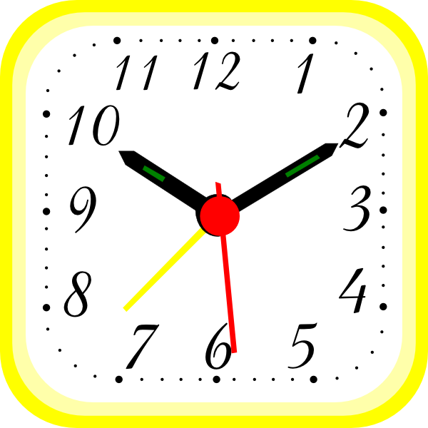 Clock Yellow Cute Red Wallpaper Colorful Dripping Jootix on ...