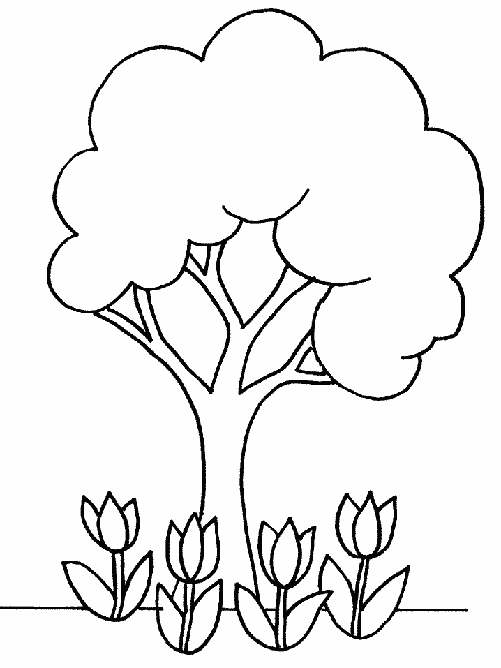 Free Printable Tree Coloring Pages For Kids