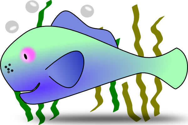 Fish In The Sea clip art Free Vector