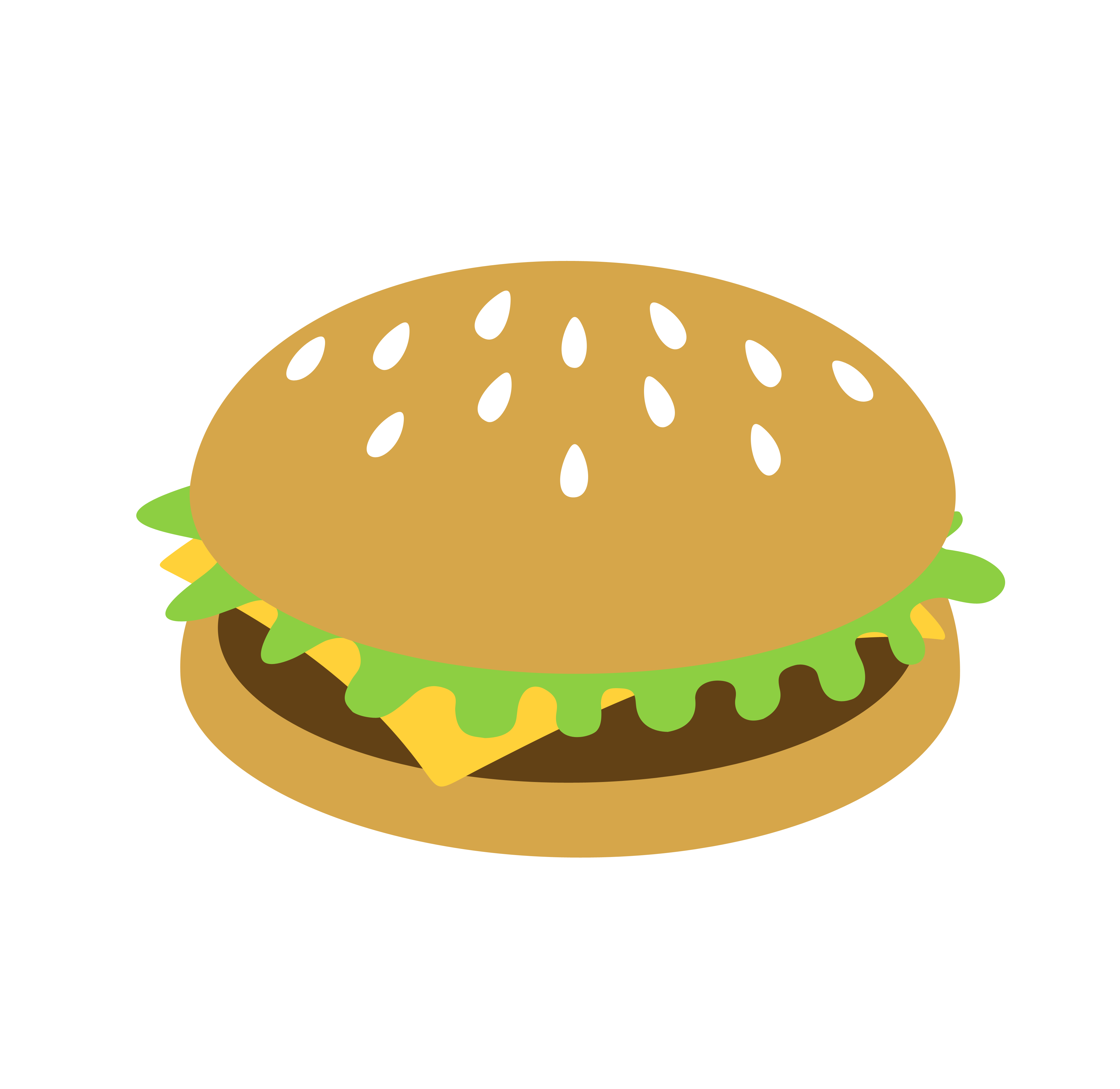 Cartoon Hamburger Wallpaper