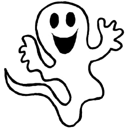 Full Version of Happy Ghost Clipart