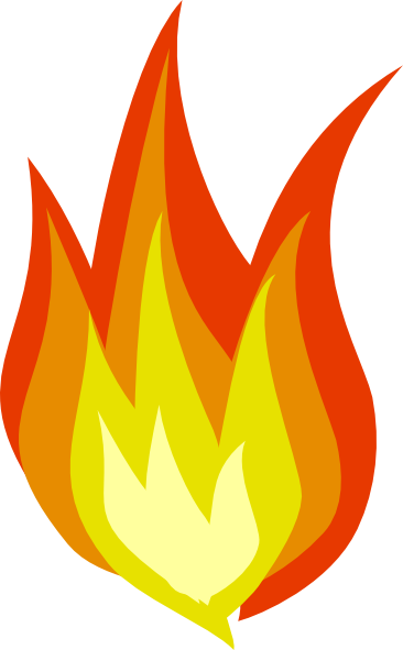 Transparent fire clipart