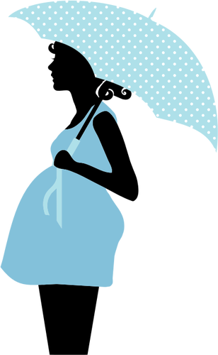 5850 pregnant woman clipart silhouette | Public domain vectors