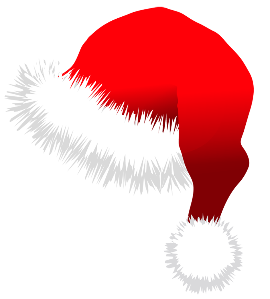 Santa hat clipart transparent background free