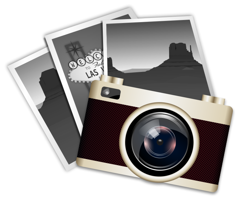 This beautiful vintage camera with photgraphs clip art is free for personal or commercial use. Add life to your photography projects, handouts, manuals