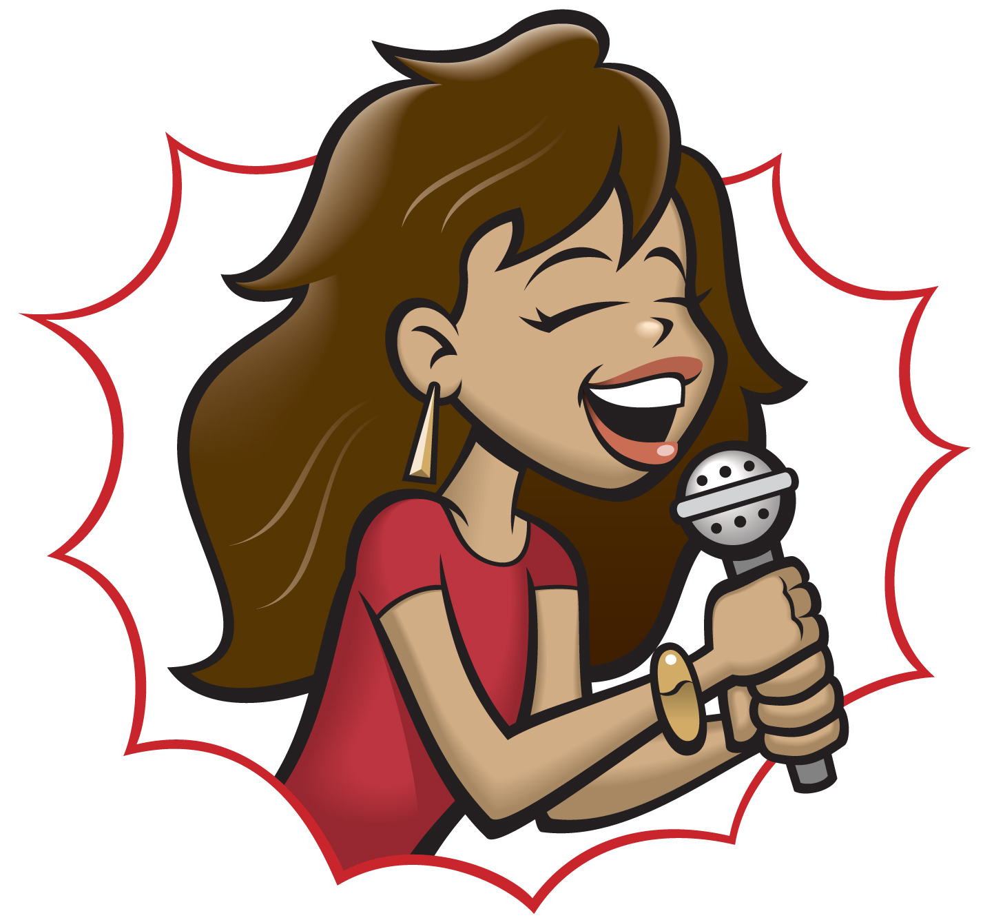 free clipart girl singing - photo #23