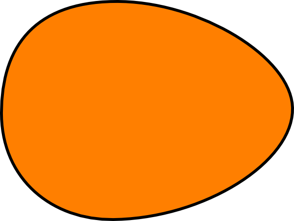 Orange Egg Clip Art - vector clip art online, royalty ...
