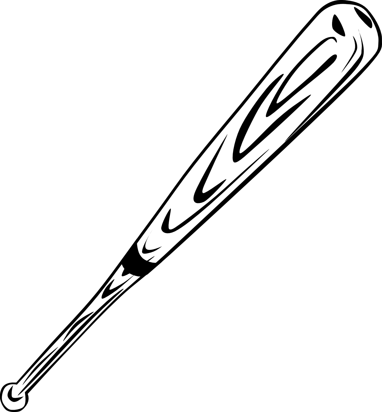 586 views Crossed Baseball Bats Clipart Black And White ...