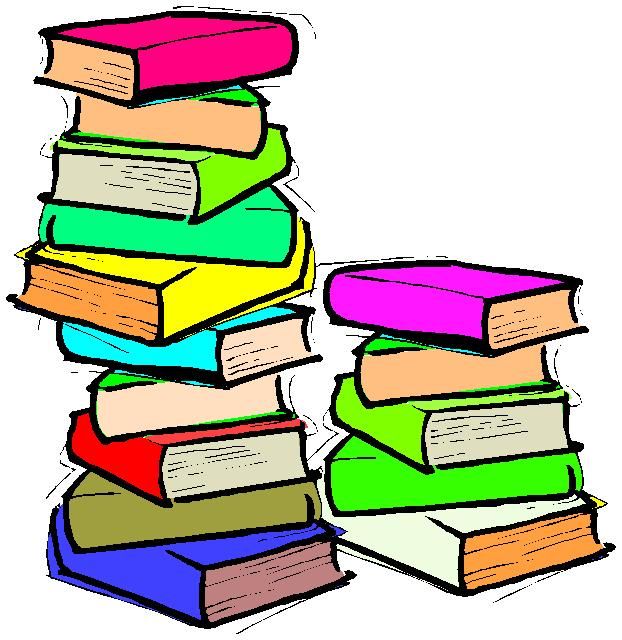 Piles of books clipart