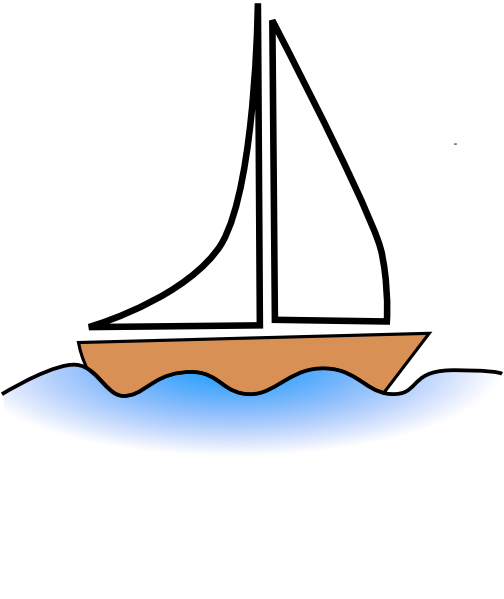 Animated sailboat clipart