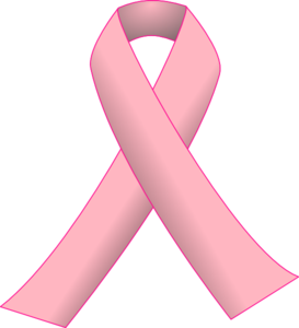 Pink ribbon logo clip art